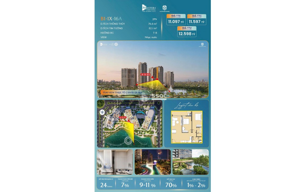 The Global City - Dự án căn hộ 2 phòng ngủ cao cấp được săn đón nhất khu Đông năm 2026!